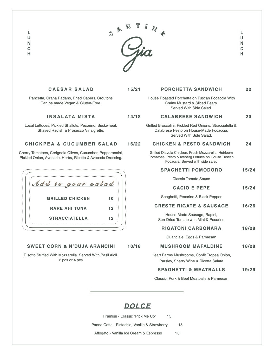 Gia Lunch July 21 2025