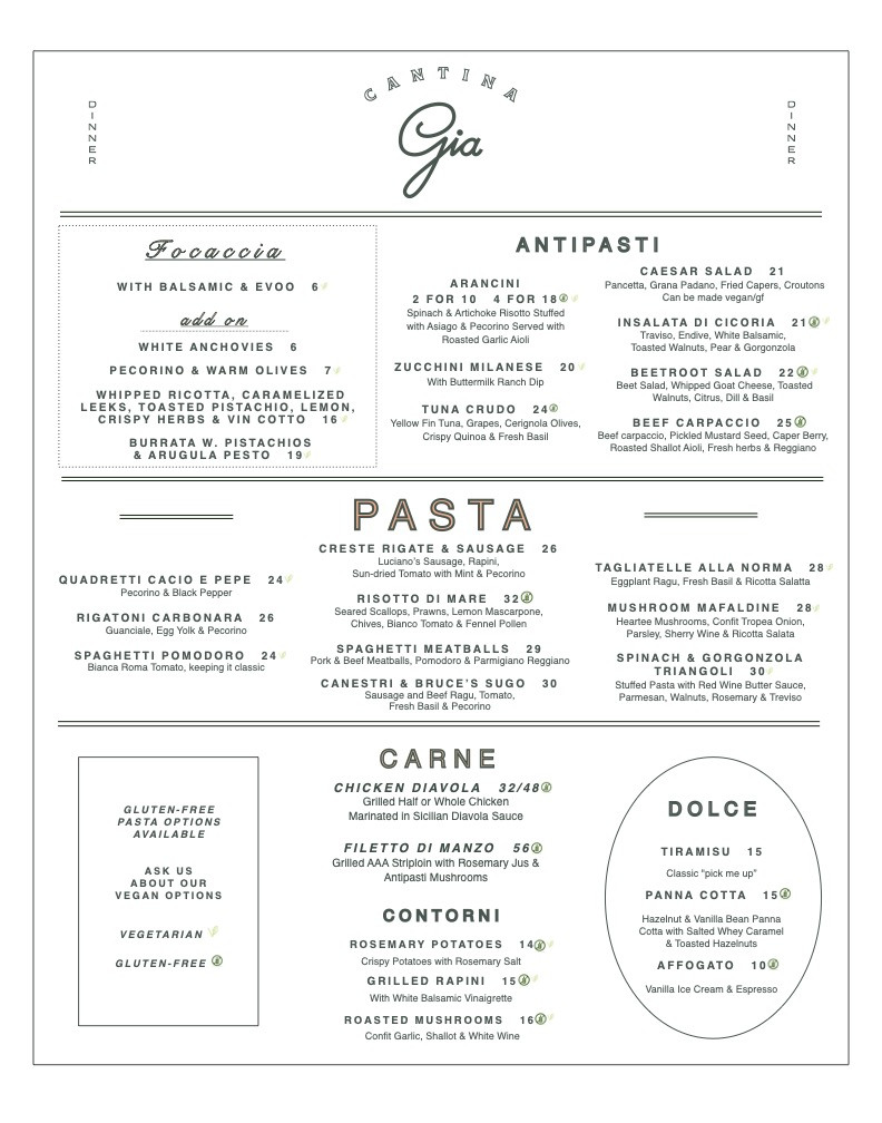 Gia Menu Feb 4 2026
