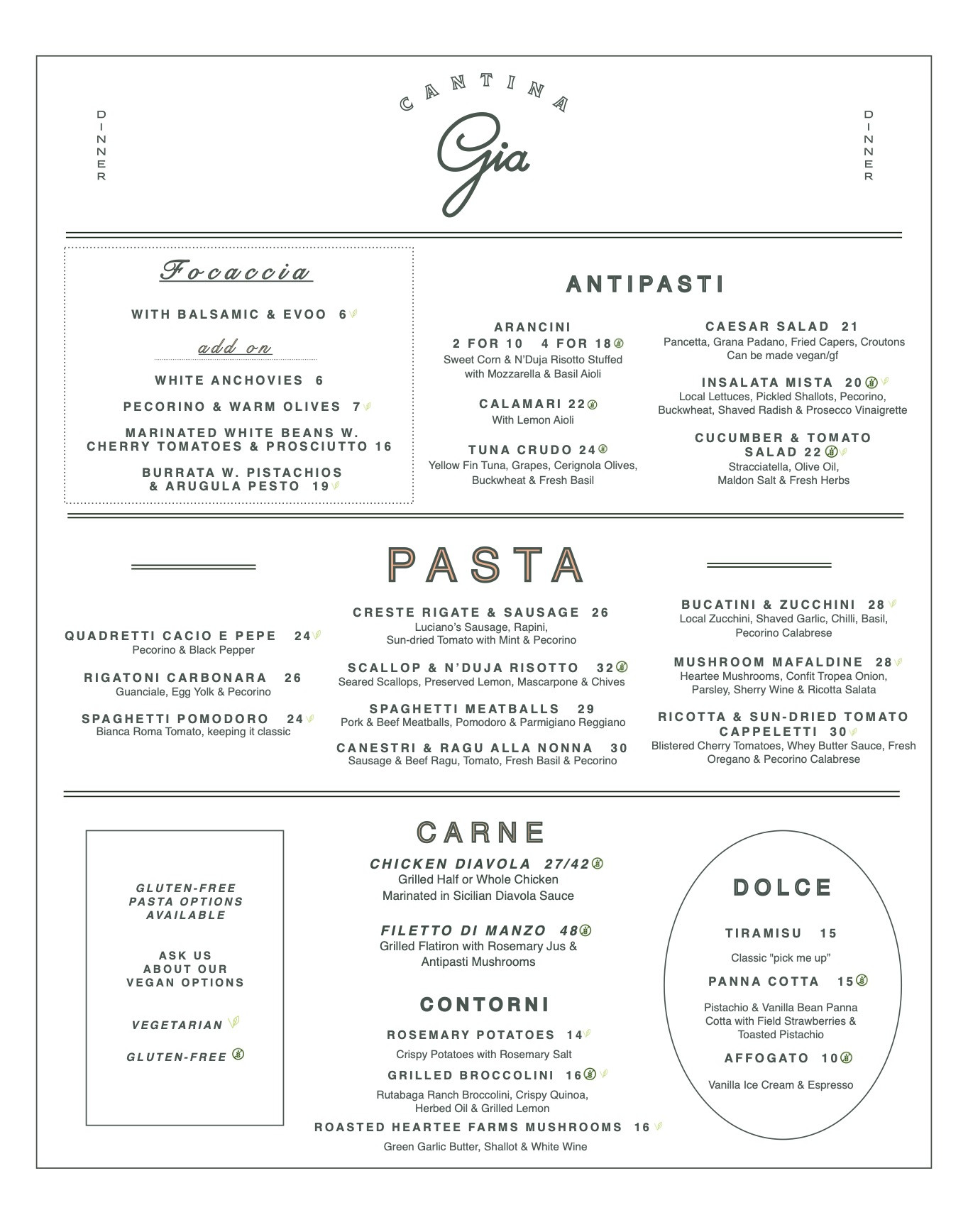 Gia Menu July 24 2025