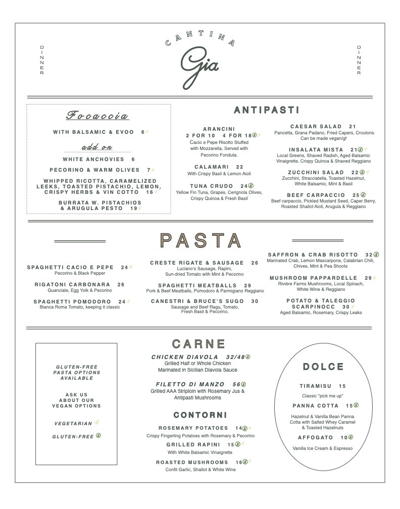 Gia Menu May 20 2026