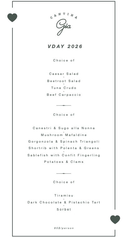 VDAY Menu 2026 GIA